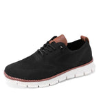Glide Smart-Casual Knit Trainers Anti-Odour Office Comfort White