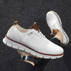 Glide Smart-Casual Knit Trainers Anti-Odour Office Comfort Khaki