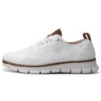 Glide Smart-Casual Knit Trainers Anti-Odour Office Comfort Khaki
