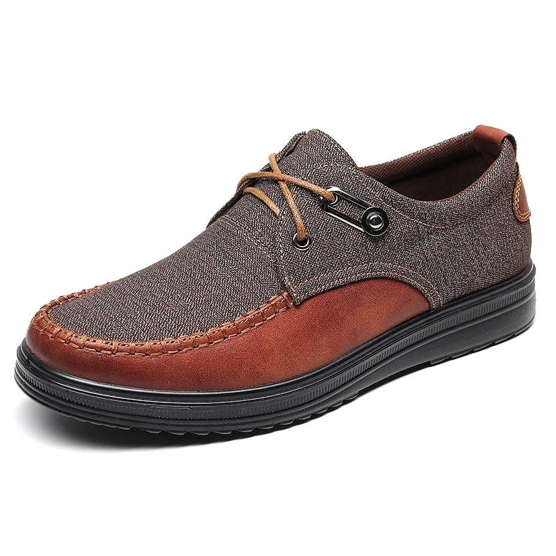 Breeze Leather Moccasin Loafers Breathable All-Day Comfort Black