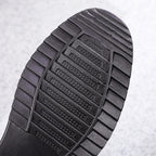 Breeze Leather Moccasin Loafers Breathable All-Day Comfort Grey