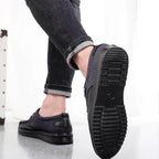 Breeze Leather Moccasin Loafers Breathable All-Day Comfort Brown