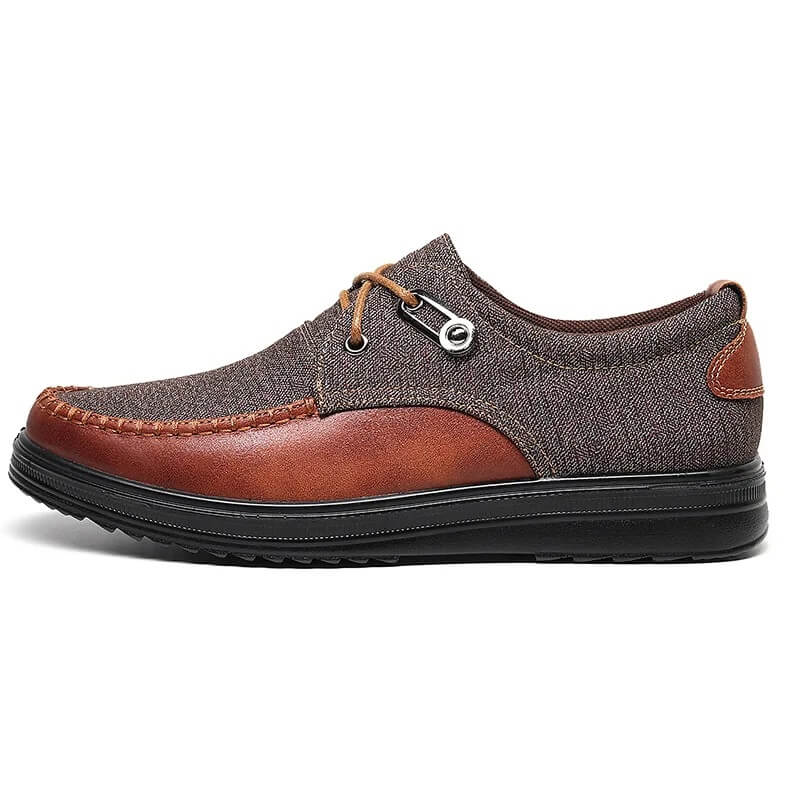 Breeze Leather Moccasin Loafers Breathable All-Day Comfort Black