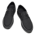 Breeze Leather Moccasin Loafers Breathable All-Day Comfort Grey