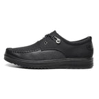 Breeze Leather Moccasin Loafers Breathable All-Day Comfort Brown