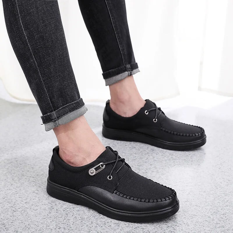Breeze Leather Moccasin Loafers Breathable All-Day Comfort Brown