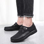Breeze Leather Moccasin Loafers Breathable All-Day Comfort Brown