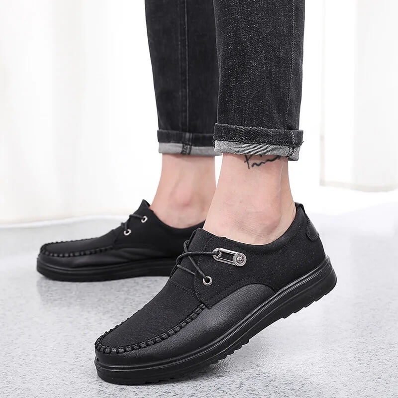 Breeze Leather Moccasin Loafers Breathable All-Day Comfort Brown