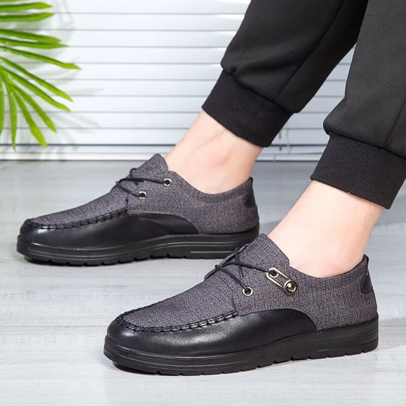 Breeze Leather Moccasin Loafers Breathable All-Day Comfort Brown