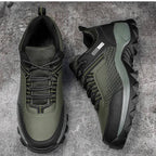 Stride Walking Trainers Anti-Slip Leather Comfort Brown