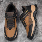 Stride Walking Trainers Anti-Slip Leather Comfort Brown