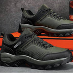 Stride Walking Trainers Anti-Slip Leather Comfort Brown