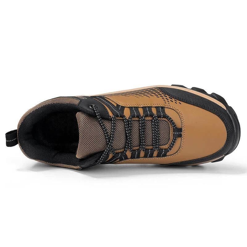 Stride Walking Trainers Anti-Slip Leather Comfort Brown