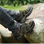 Trek Trail Walking Shoes Anti-Slip Outdoor Comfort Olive Green